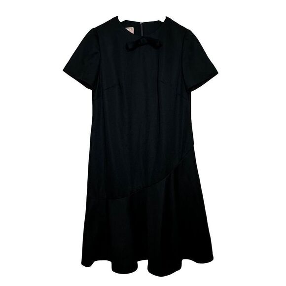 BLAKELY Vintage Black Mid Length Shift Dress Large - Picture 3 of 16
